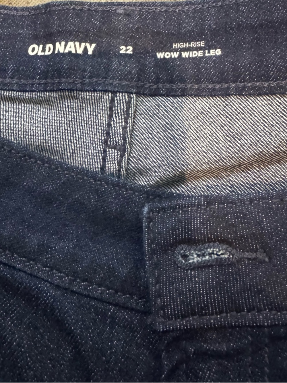 Old Navy High-Rise Wow Wide Leg Women’s Jeans - Dark Blue